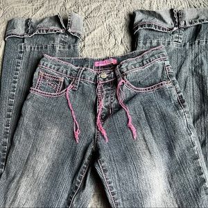 rare y2k vintage low rise flared jeans